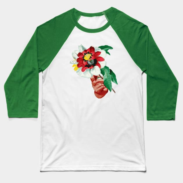 Flowers (Big) Baseball T-Shirt by jbrulmans